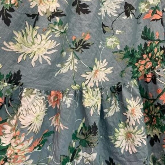 H&M oversized floral lightweight tunic/mini dress size M - Picture 3 of 5